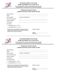 Maybe you would like to learn more about one of these? Formulir Lomba Fashion Show Pdf