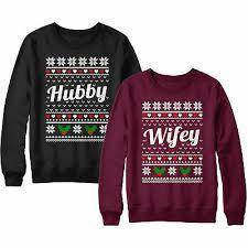 Cheap holidays, all inclusive holidays & 2011 holiday deals with. Hubby Wifey Christmas Jumpers Sweaters Unisex Just Married Couples Gift L158 Ebay