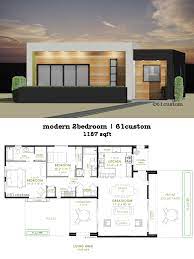 This Modern House Plan Offers Two Bedrooms Two Bathrooms A Spacious Greatro Modern House Floor Plans Modern Contemporary House Plans Contemporary House Plans Planning & design, two bedroom tags: