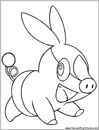 This cute little pokémon is water type and is seen right from the beginning of the pokémon days. Tepig Coloring Page