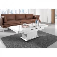 The importance of having the ideal dining table can't be overstated. Table Design 138 175 Cm Extensible Et Relevable Coloris Blanc Laque Avec Plateau En Verre Trempe Coffee Table Convert To Dining Table White Gloss Furniture Dining Table