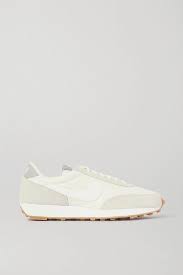 Nike Daybreak Faux Leather Trimmed Mesh And Suede Sneakers In 2020 Suede Sneakers Faux Leather Sneakers
