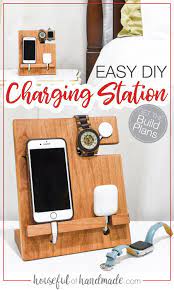 I made this small 18650 charging and discharging station so i can test the health of old laptop battery. Nightstand Valet Docking Station Diy Gift Idea Houseful Of Handmade