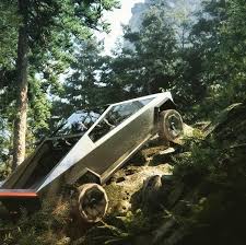 Cybertruck engraved in the back with tesla logo. Off Roading Cybertruck Cybertruck Tesla Motors Tesla Electric Car News