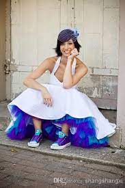 Short Wedding With Colored Petticoat Google Search Trouwjurk Bruidsjurk Bruid