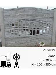 Zaun Komplettset Almp19 Zaun Gerade Ist Schon Kraftvoll Besteht Aus Betonplatten Und Pfosten Mit Drahtverstarkung Ein Moderner Betonzaun Betonplatten Zaun