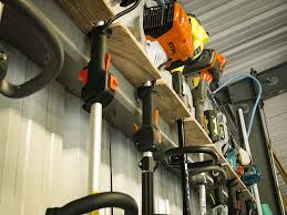 Stale fuel can become watery and doesn't ignite well. We Make A Homemade Trimmer Rack For The Shop Or Garage Ope