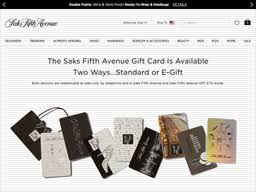 With the latest saks fifth avenue discount code you can enjoy $10 off sitewide when you shop online. Saks Fifth Avenue Gift Card Balance Check Balance Enquiry Links Reviews Contact Social Terms And More Gcb Today