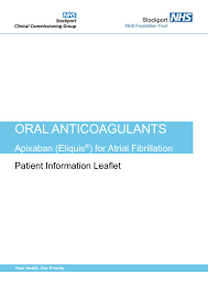Maybe you would like to learn more about one of these? How To Take Your Apixaban Nhs Stockport Clinical