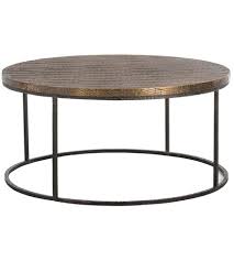 This measures 44 long x 18 1/2 x 18 high. Arteriors 6175 Nixon 38 Inch Natural Iron And Brass Coffee Table