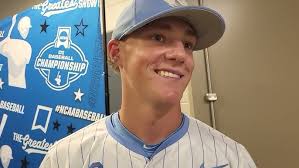 UNC's Jackson Van De Brake leading off 9th with a huge double, scoring the  game-winning run.
