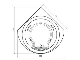 Standard bathroom cabinet is 21 inches deep with minimum of 21 inches of front clearance. Corner Whirlpool Round Bathtub Nova Corner By Jacuzzi Design Carlo Urbinati