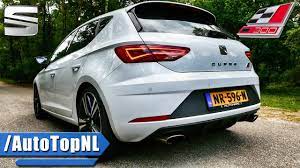 More power and sound for the spanish hot hatch; 2017 Seat Leon Cupra 300 Drive Exhaust Sound By Autotopnl Youtube
