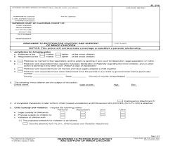 This Is A California Form That Can Be Used For Family Law Parentage Actions Within Judicial Council Download This Form F Divorce And Kids Divorce California