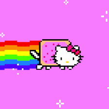 Hello Kitty Nyan Cat Gif Hello Kitty Tumblr Nyan Cat Hello Kitty Wallpaper