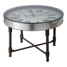 Cassem Clock Table Table Clock Modern End Tables Coffee Table