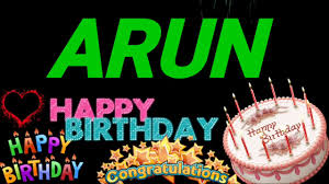 Maybe you would like to learn more about one of these? Arun Happy Birthday Video Haply Birthday Arun Cack Image Youtube