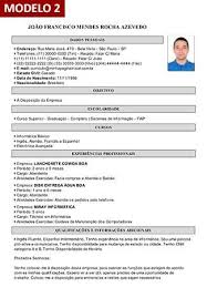 Añade un pequeño extracto al principio de tu currículum en el que te expliques tu motivación por aprender y tener tu primera experiencia laboral en el puesto de empleo solicitado. Gerador De Curriculum Vitae Online Com Foto 9 Modelos De Curriculo