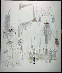 It sits at 15 west 6th st between vine and race streets. Detail Of The Mural Of Cincinnati For The Terrace Plaza Hotel 1948 Cincinnati Art Museum Saul Steinberg Foundation