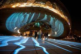 Gallery Of Luftwerk S Luminous Field Lights Up Millennium Park 11 Millennium Park Architecture Photography Stage Lighting Design