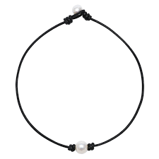 Single Pearl Choker Genuine Leather Necklace Handmade Pearl Jewelry Gifts For Women Girls Ladies Cw185wy7rnm Pearl Jewelry Gift Leather Necklace Handmade Pearl Jewelry