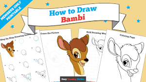 Have fun learning with drawing lessons for young and old. How To Draw Bambi Really Easy Drawing Tutorial