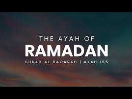 01 surah al baqarah aya 185. The Ayah Of Ramadan Surah Al Baqarah Ayah 185 Tilawat Of Qur An Youtube