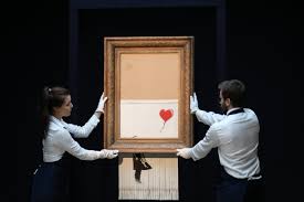 A few years ago i secretly built a shredder into a painting. Shred The Love Street Artist Banksy Shares Video Showing How Girl With Balloon Painting Was Shredded After 1 4m Bid