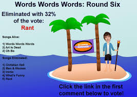 5.0 out of 5 stars like. Survivor Bo Songs Words Words Words Round 6 Results Only Three Songs Left Boburnham