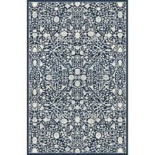 Maybe you would like to learn more about one of these? B642 Ascot Navy Flora Damask Area Rug 5x7 At Home