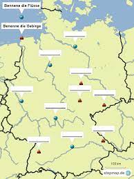 Der fluss ems entspringt bei schloss. Stepmap Stumme Karte Deutschland 001 Landkarte Fur Deutschland