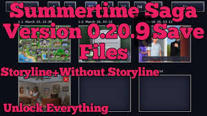 We would like to show you a description here but the site won't allow us. Summertime Saga Version 0 20 9 Save Game Summertime Sage V 0 20 9 100 Save Data Youtube