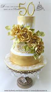 Golden 50th Birthday Cakes For Ladies All The Gold Birthday Cake Roses 50th Birthday Cake For Women 50th Anniversary Cakes
