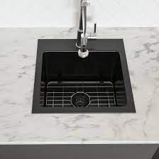 Read customer reviews and common questions and answers for torva part #: Juntoso 15x15 Inch Kitchen Sink Topmount Gunmetal Matte Black 16 Gauge Deep Single Bowl Stainless Steel Sink Basin Wayfair