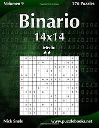 En matemáticas e informática, es un sistema de numeración en el que los números se representan utilizando solamente las cifras cero y uno (0 y 1). Binario 14x14 Medio Volumen 9 276 Puzzles Snels Nick 9781512357325 Books Amazon Ca