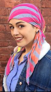 Head Scarf Tied in Back