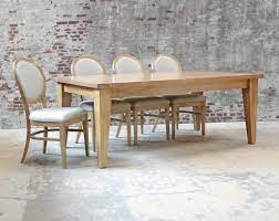 Our Handcrafted Maker Table Shown With Our Canadian Made Cameo Dining Chairs Table Comes With 2 Extensions And Opens Up To Custom Furniture Rustic Decor Table