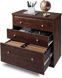 This legal sized cabinet is very sturdy because of its tough construction. Amazon Com Devaise Lateral File Cabinet 3 Drawer Wood Storage Cabinet With Hanging Letter Legal Size File For Home Office Cherry Kitchen Dining