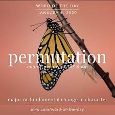 Word Of The Day Permutation In 2020 English Vocabulary Words Uncommon Words Rare Words