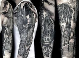 They conjure images of the classic strongman, the badass—the warrior. 90 Building Tattoos For Men Architecture Ink Design Ideas