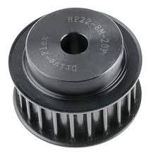 Steel Timing Belt Pulley 20mm Belt Width X 8mm Pitch 22 Tooth Maximum Bore Dia 29mm