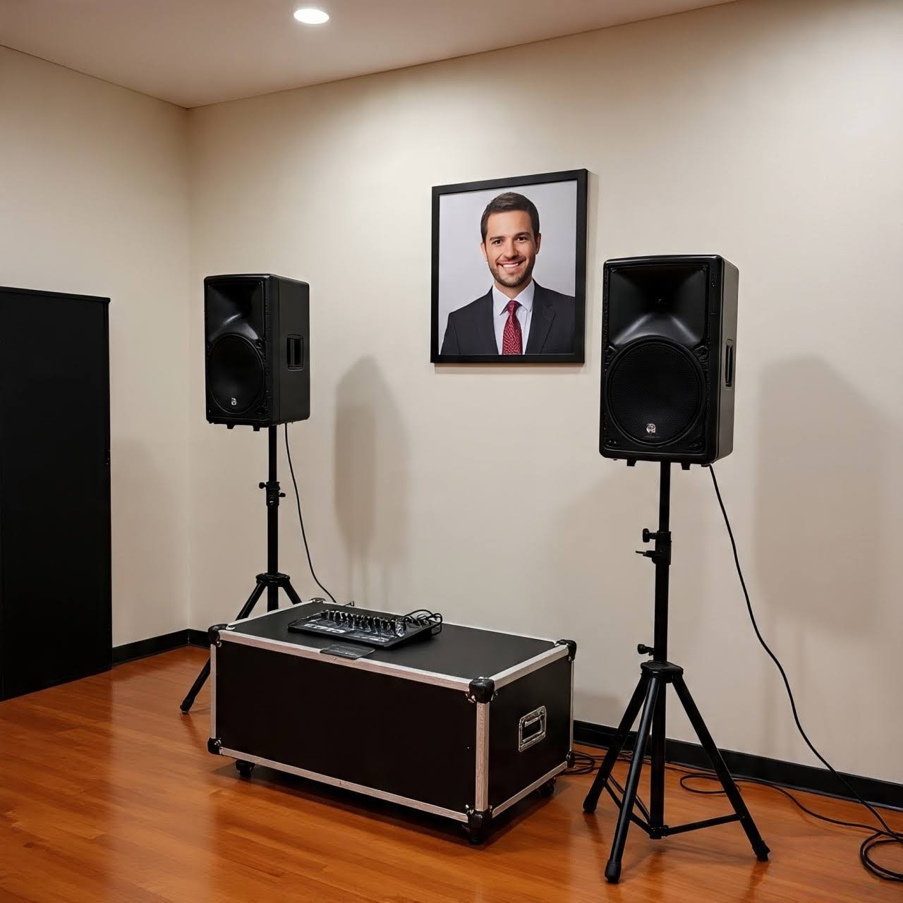 Speaker with cordless hand Mic on rent. Delhi noida NCR . product image