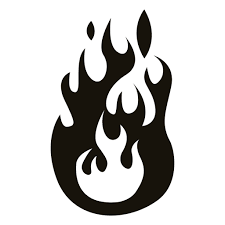 Cartoon Fire Illustration Black White Transparent Png Svg Vector File Smoke on a black background.