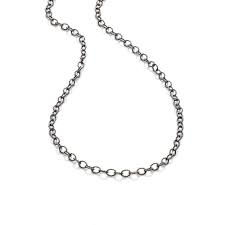 Estate jewelry, costume jewelry & chinese art · greenwich aucti. Chain Necklace In Black Rhodium Plated Silver Brigitte Adolph