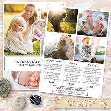 Photography Price List Template Pricing List Pricing Guide Photography Price List Photography Price List Template Custom Family Portrait
