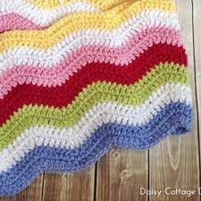 Baby Blanket Crochet Pattern Rainbow Chevron Blanket Daisy Cottage Designs