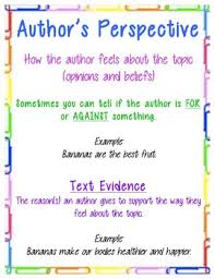 authors perspective anchor chart