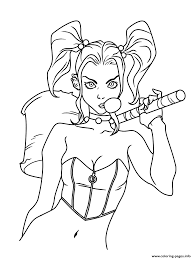 .showing harley quinn and catwoman forming an impromptu alliance as selina is rescued from colors by tomeu morey. Harley Quinn Art Batman Coloring Pages Printable