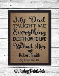  Dad Memorial Dad Memorial Gift Dad Memory In Memory Of Dad Etsy Printing On Burlap Sympathy Gifts Father Dad In Heaven
