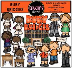 Show your kids a fun way to learn the abcs with alphabet printables they can color. Ruby Bridges Clip Art Bundle Color And B W Edu Clips